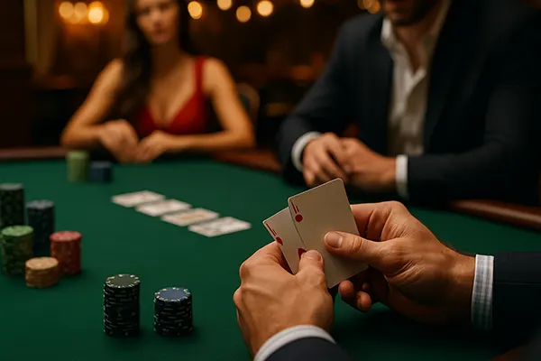 Casino roulette table